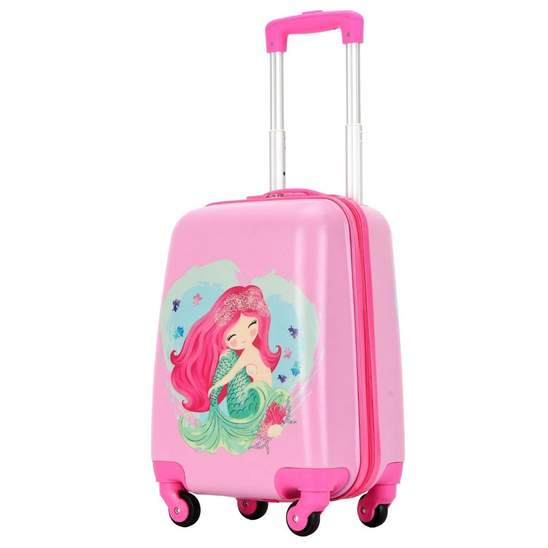 Sada dětských kufrů se vzorem Mořská panna (batoh+kufr) | BONTOUR