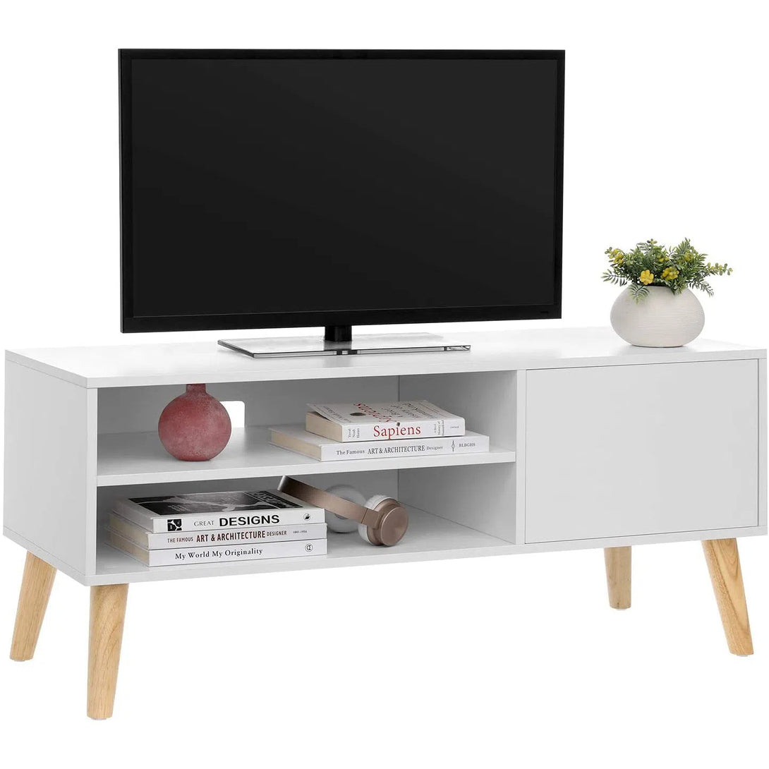 Skandinávská TV skříňka 110 x 40 x 49,5 cm, bílá