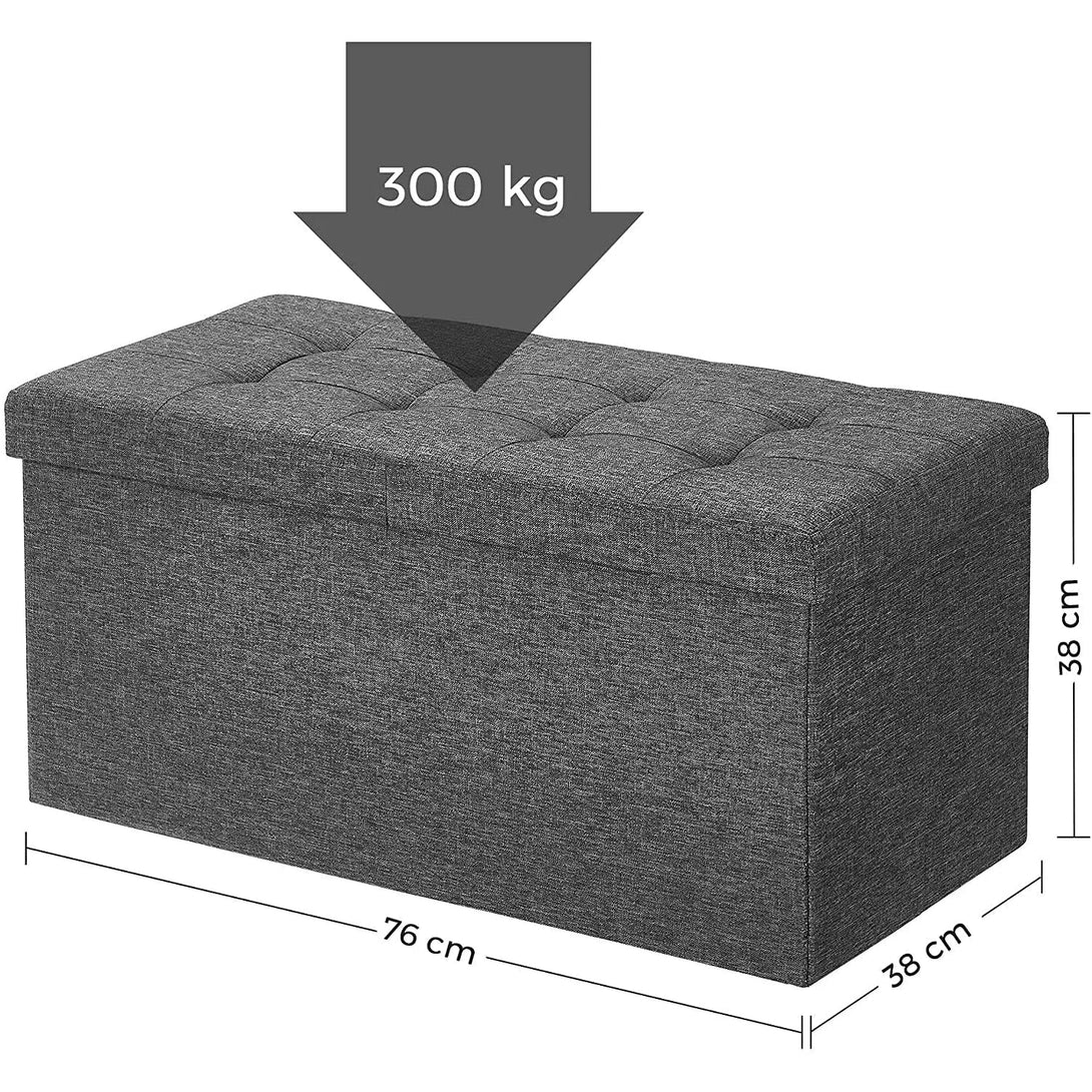 Skládací lavice 80 L, taburet, tmavě šedá barva