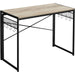 Skládací psací stůl s 8 háčky 100 x 50 x 76,5 cm, greige/černý