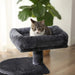 Škrábadlo pro kočky, malý kočičí strom, 68 cm, kouřově šedá | FEANDREA