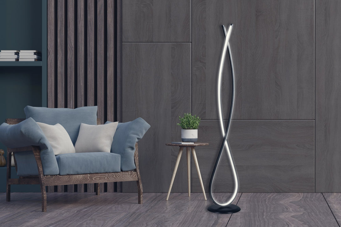 Stojací lampa, Infinity Black - Multicolor-Állólámpa-Vashome.cz
