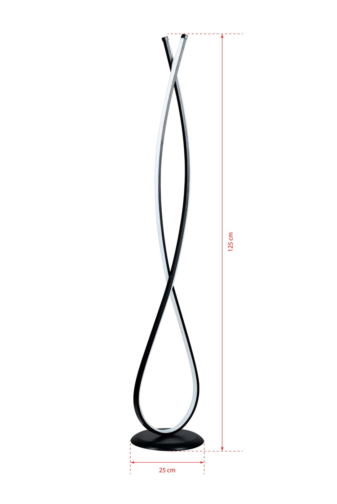 Stojací lampa, Infinity Black - Multicolor-Állólámpa-Vashome.cz