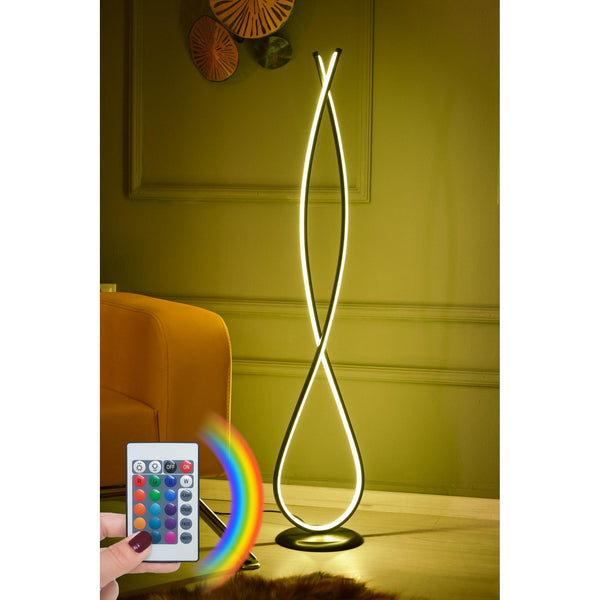 Stojací lampa, Infinity Black - Multicolor-Állólámpa-Vashome.cz