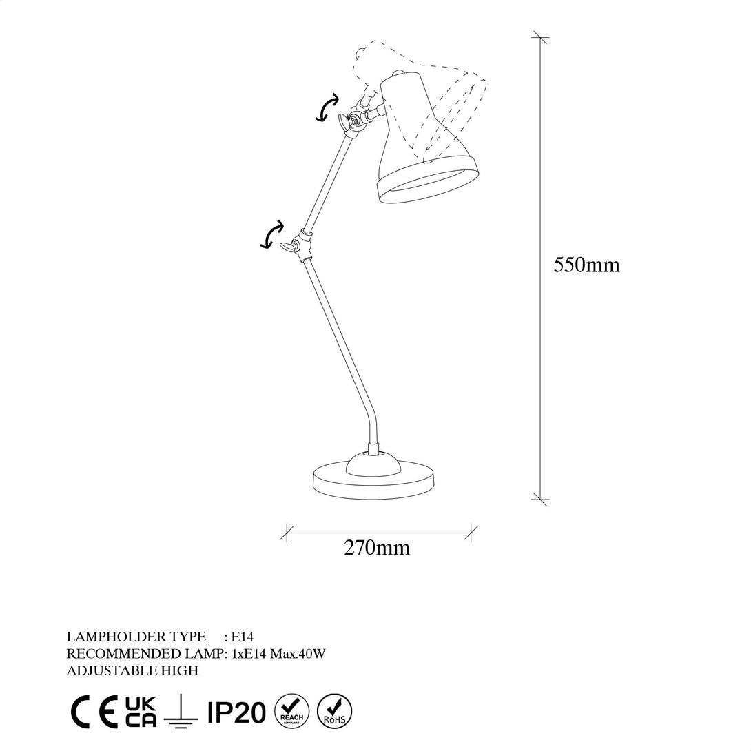 Stolní lampa, Mixed - 11505-Asztali lámpa-Vashome.cz
