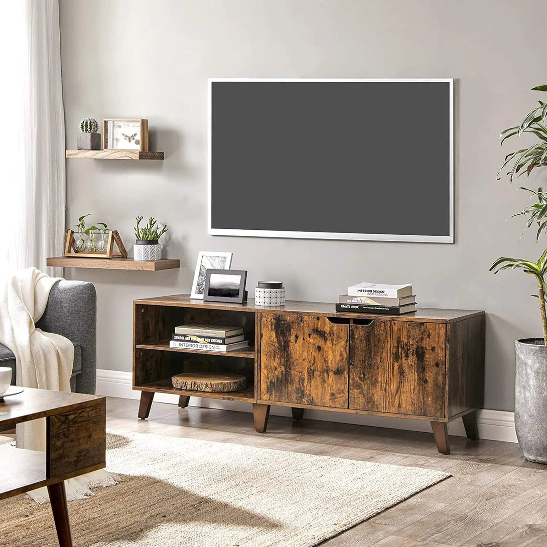 TV skříňka se 2 dvířky, pro televizory do 60 palců, 140x40x50 cm