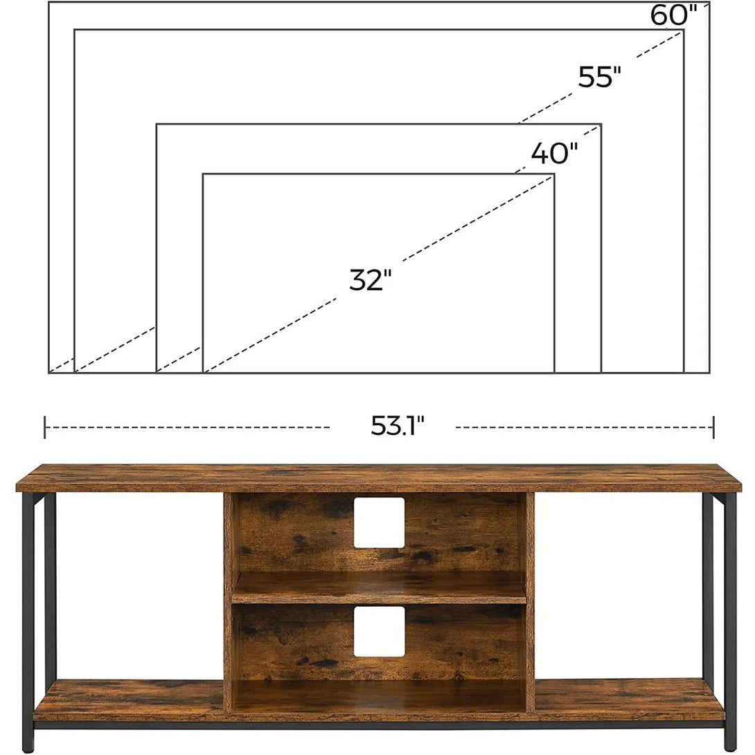 TV stolek 135 x 40 x 50 cm, rustikální hnědá barva