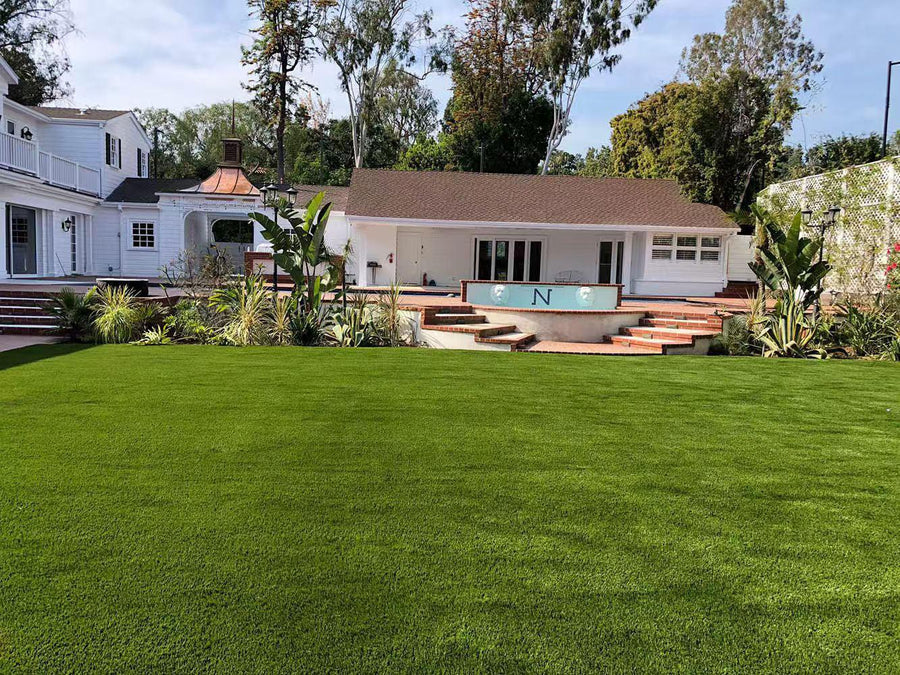 VASHOME EcoTurf umělý trávník v rolích, DIY, hustý, bujný, realistický, tloušťka 35 mm, 2×2 m (4 m²)-Umělé trávníky-Vashome.cz