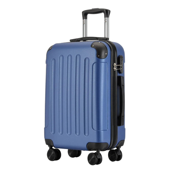VERTICAL kabinový kufr na 4 kolečkách 55x39x20cm Modrý | BONTOUR