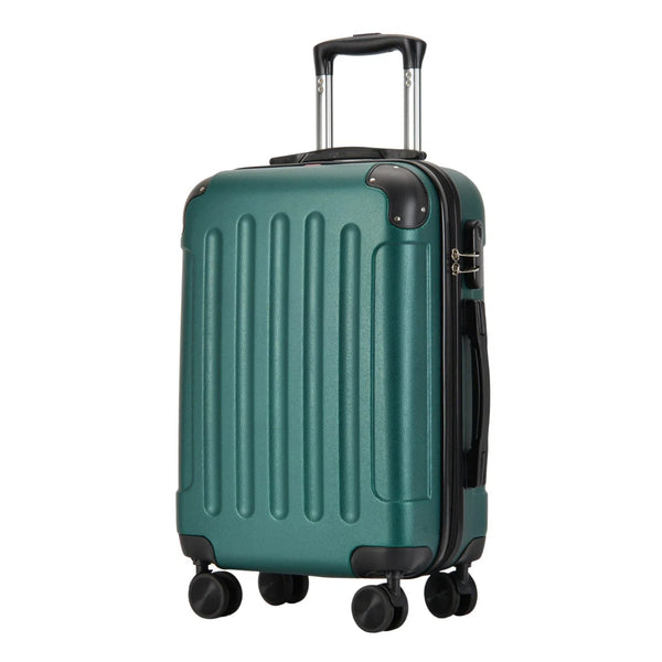 VERTICAL kabinový kufr na 4 kolečkách 55x39x20cm Zelená | BONTOUR
