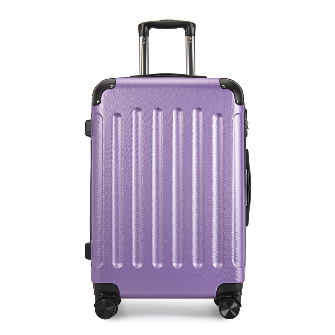VERTICAL kabinový kufr na 4 kolečkách 55x39x20cm růžově fialová | BONTOUR-Kabinové kufry-Vashome.cz