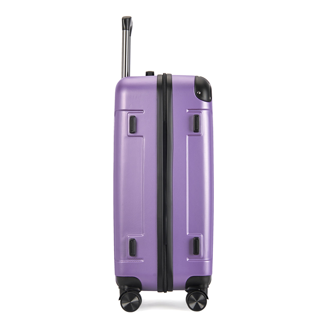 VERTICAL kabinový kufr na 4 kolečkách 55x39x20cm růžově fialová | BONTOUR-Kabinové kufry-Vashome.cz