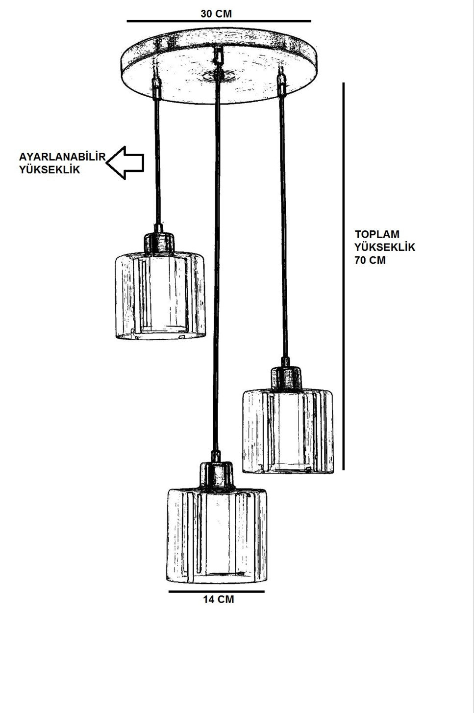 Závěsná lampa, 8500-3-Mennyezeti Lámpa-Vashome.cz