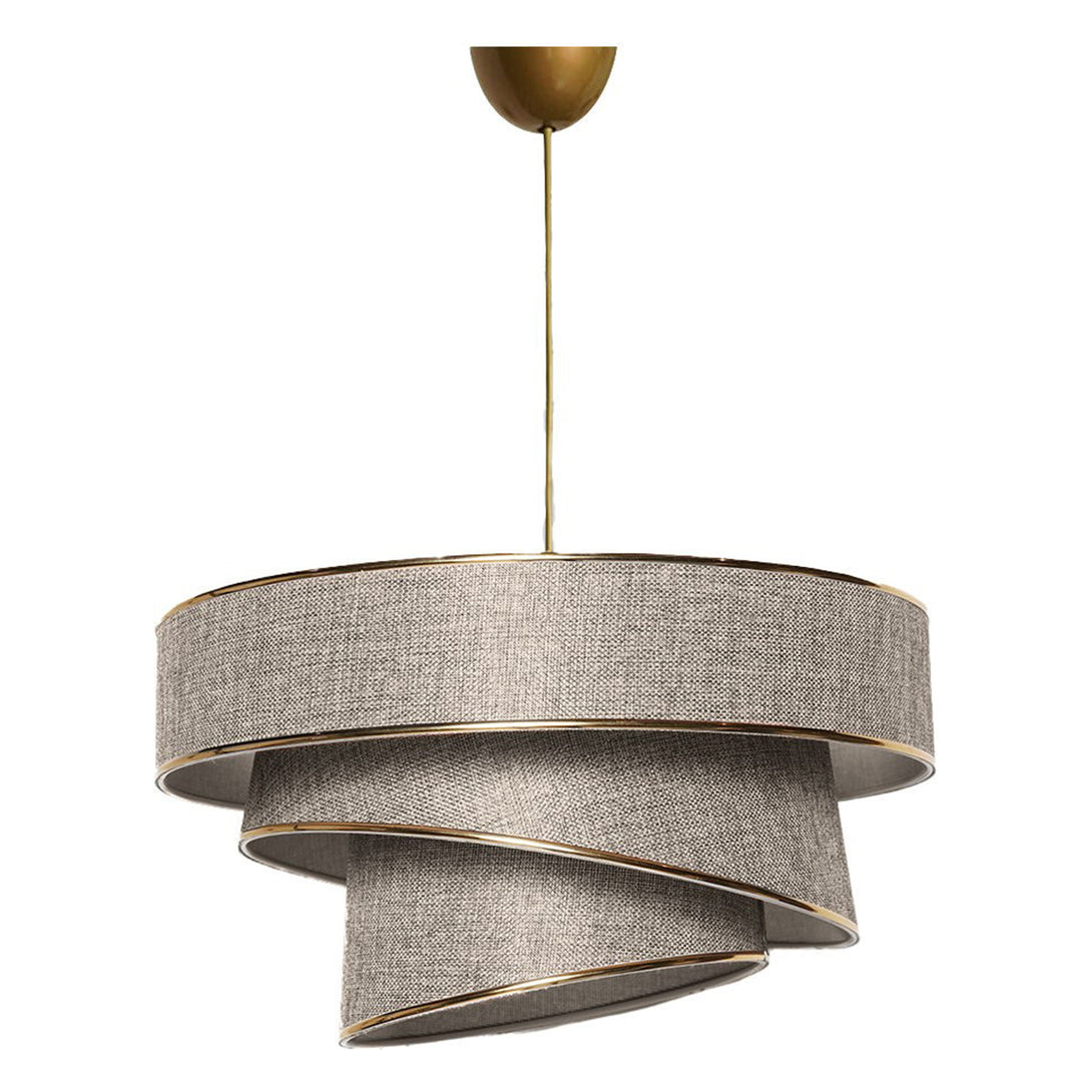 Závěsná lampa, Couper - Beige, Gold-Mennyezeti Lámpa-Vashome.cz