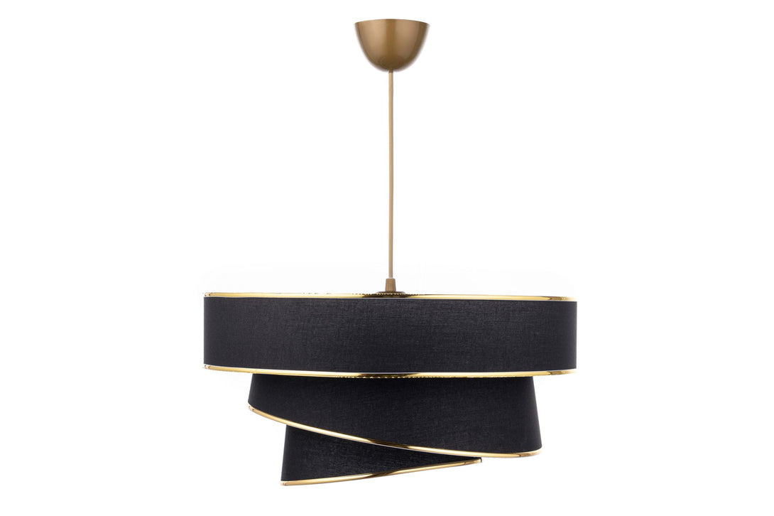 Závěsná lampa, Couper - Black, Gold-Mennyezeti Lámpa-Vashome.cz