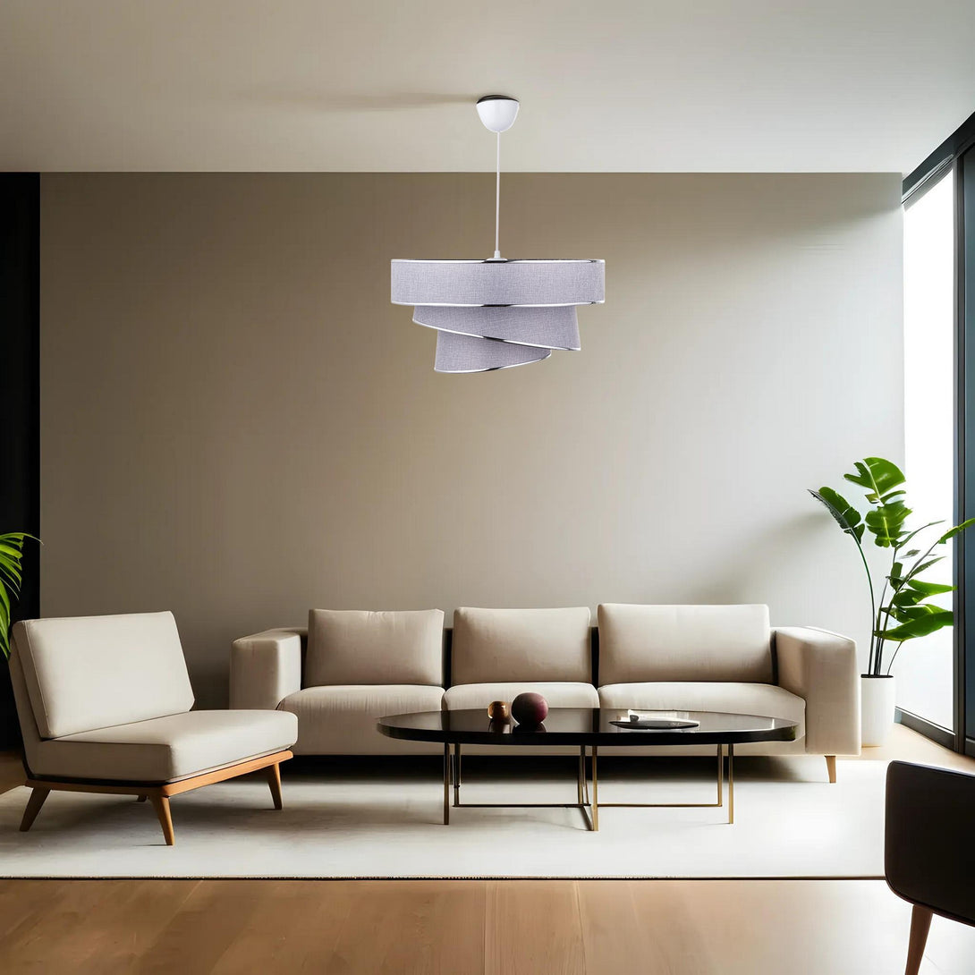 Závěsná lampa, Couper - Grey, Silver-Mennyezeti Lámpa-Vashome.cz