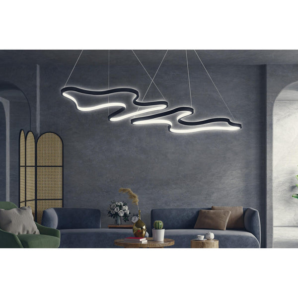 Závěsná lampa, Duple Artisan - Black Body, White Light-Mennyezeti Lámpa-Vashome.cz