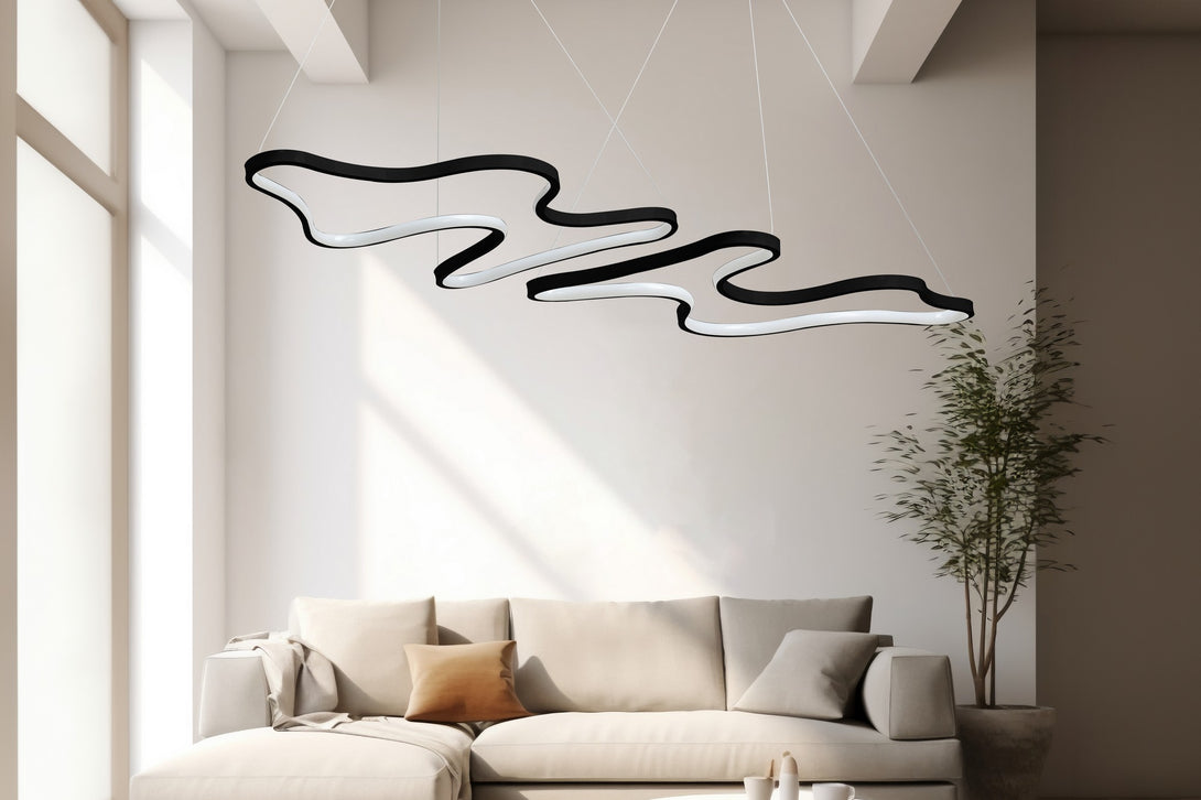 Závěsná lampa, Duple Artisan - Black Body, Yellow Light-Mennyezeti Lámpa-Vashome.cz