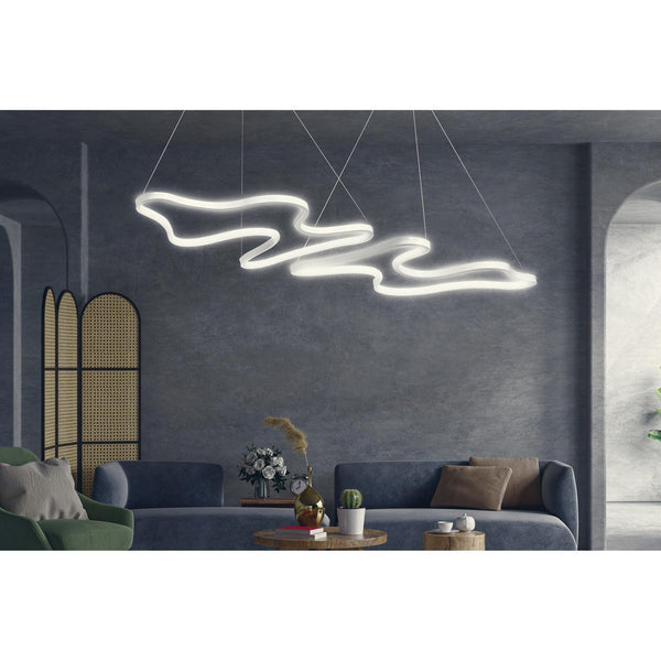 Závěsná lampa, Duple Artisan - White Body, White Light-Mennyezeti Lámpa-Vashome.cz