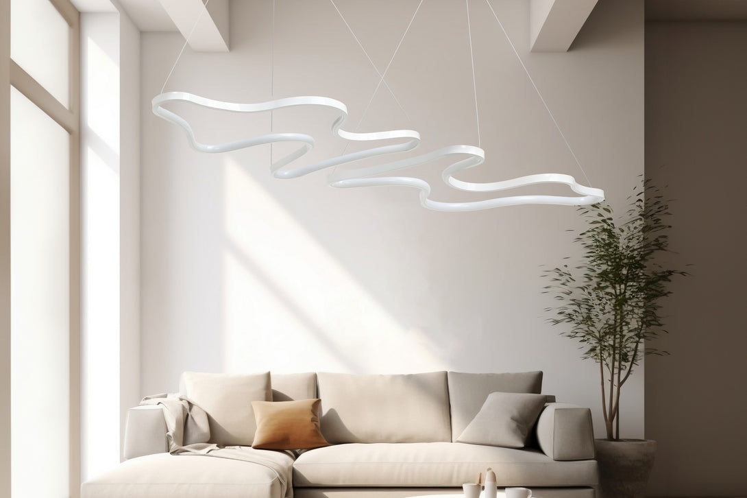 Závěsná lampa, Duple Artisan - White Body, Yellow Light-Mennyezeti Lámpa-Vashome.cz