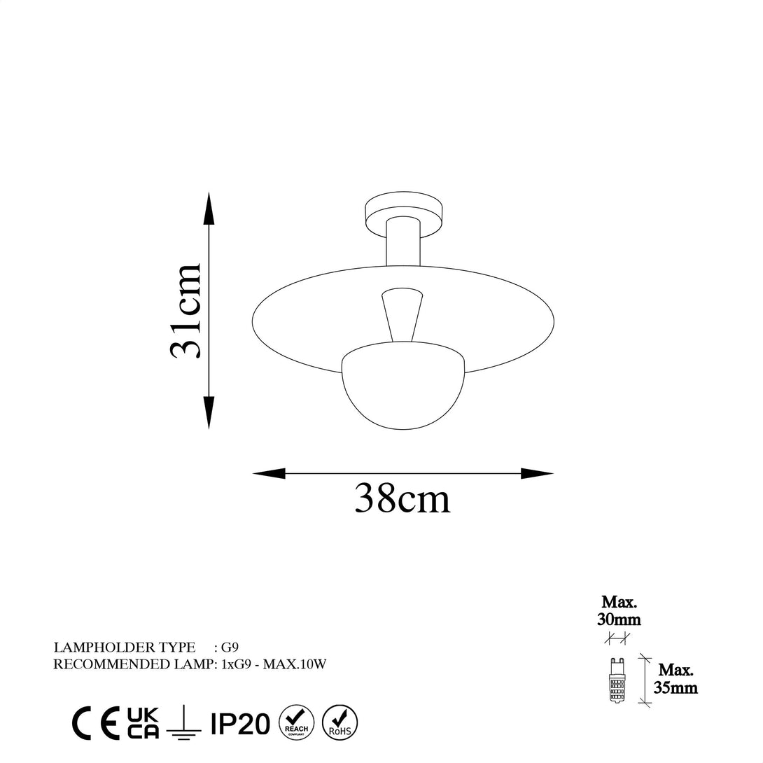 Závěsná lampa, Kurt - 13354-Mennyezeti Lámpa-Vashome.cz