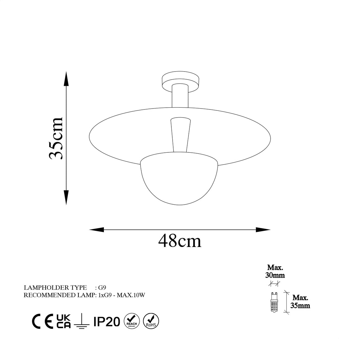 Závěsná lampa, Kurt - 13355-Mennyezeti Lámpa-Vashome.cz