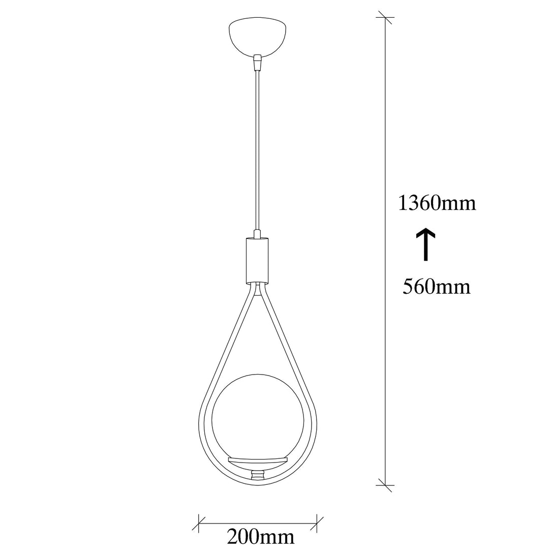 Závěsná lampa, Mudoni - MR - 937-Mennyezeti Lámpa-Vashome.cz