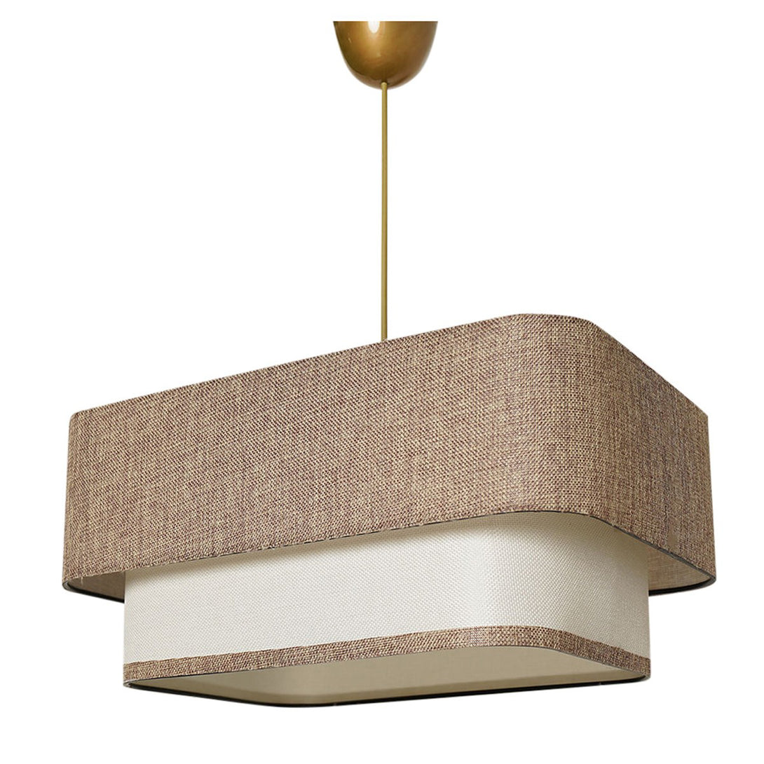Závěsná lampa, Varianza - Cream, Beige-Mennyezeti Lámpa-Vashome.cz