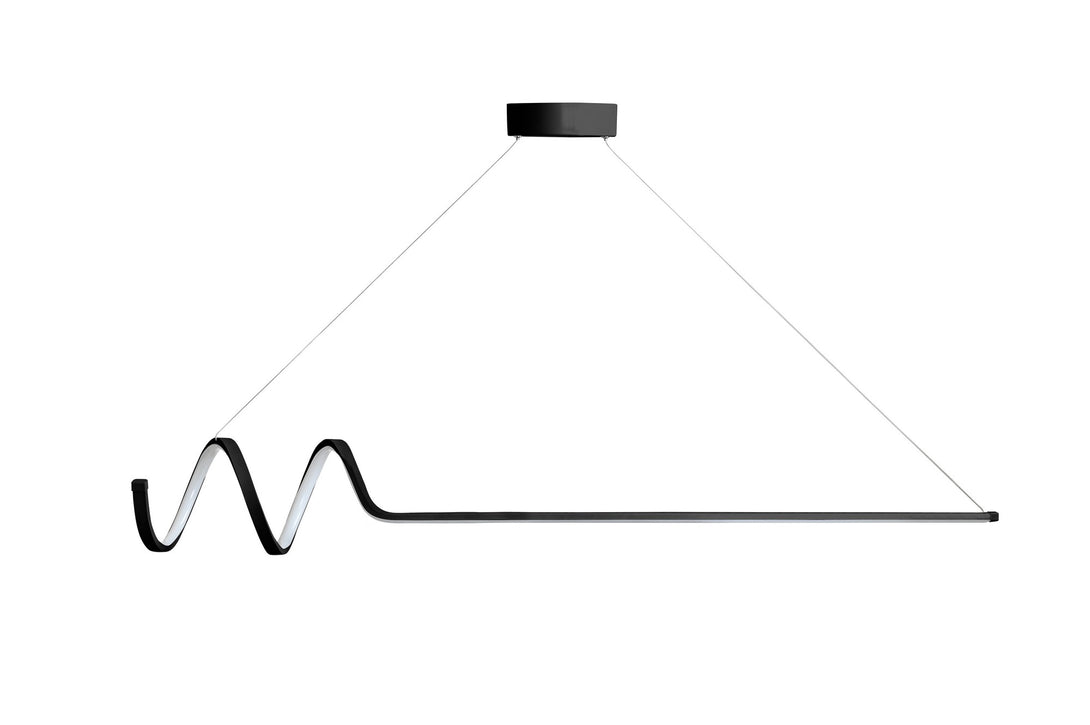 Závěsná lampa, Waterwave - Black Body, White Light-Mennyezeti Lámpa-Vashome.cz