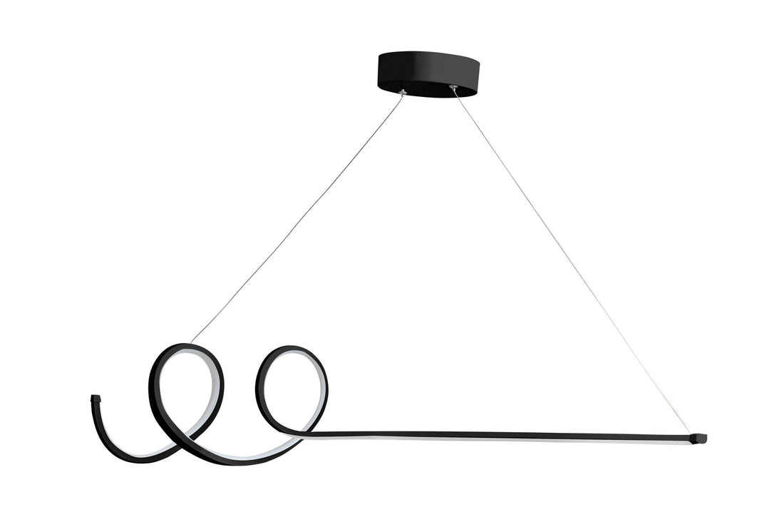 Závěsná lampa, Waterwave - Black Body, White Light-Mennyezeti Lámpa-Vashome.cz