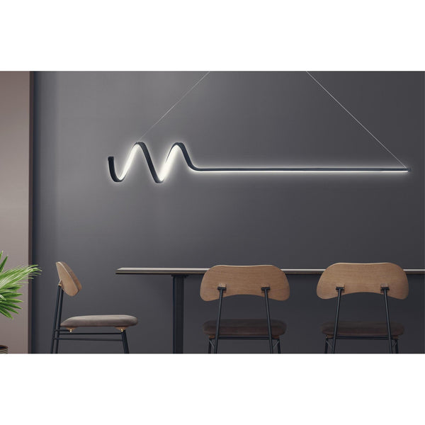 Závěsná lampa, Waterwave - Black Body, White Light-Mennyezeti Lámpa-Vashome.cz