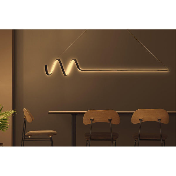 Závěsná lampa, Waterwave - Black Body, Yellow Light-Mennyezeti Lámpa-Vashome.cz