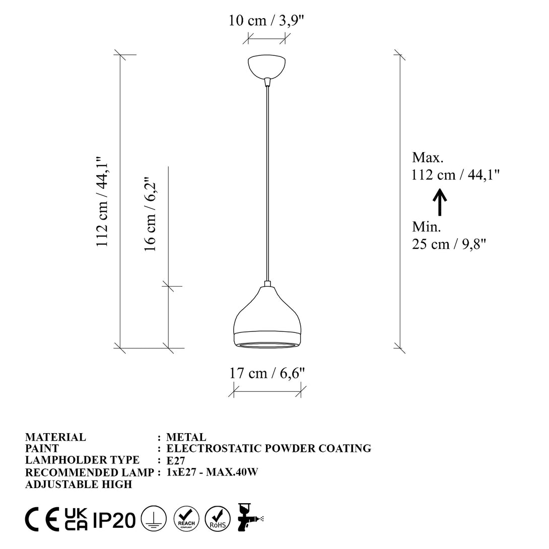 Závěsná lampa, Yildo - M-6869-Mennyezeti Lámpa-Vashome.cz