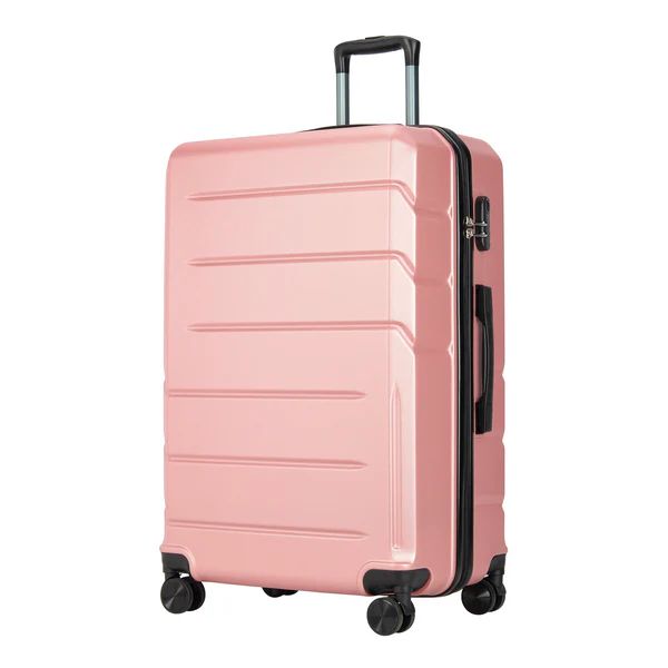 BONTOUR „SPINNER“ velký kufr s dvojitými kolečky, velikost L, rose gold