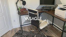 VASAGLE Rohový psací stůl, PC stůl ve tvaru L, kancelářský stůl 149 x 149 x 75 cm-Vashome.cz